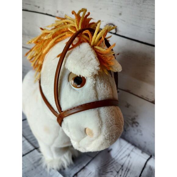 Vintage 1984 Cabbage Patch Kids Show Pony White Horse Stuffed Plush Animal Toy - Picture 2 of 7